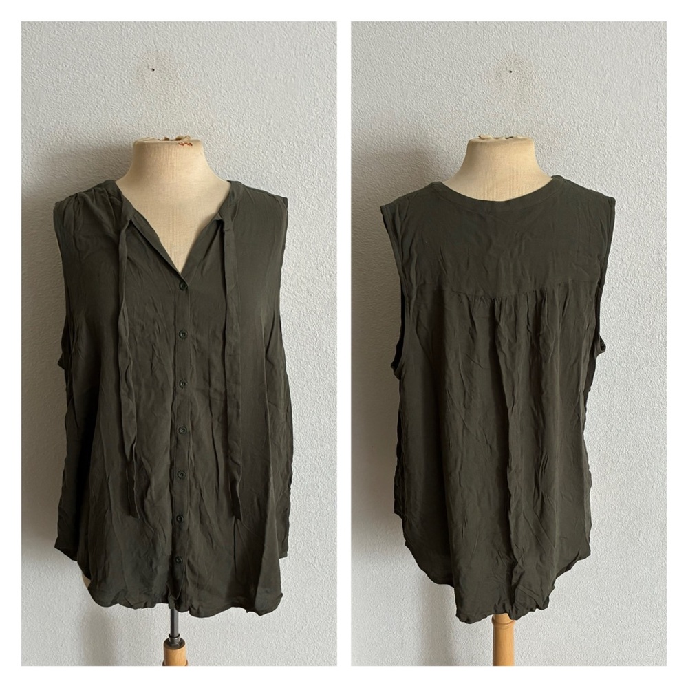 WAS $32 Torrid green blouse